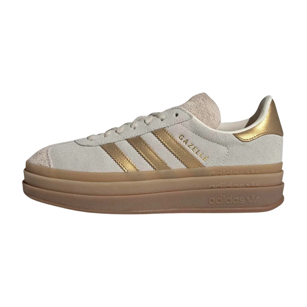 Adidas Beige Gazelle Bold - Female - Skateboarding - 3 2/3 Uk - Sport