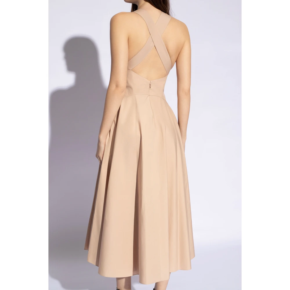 Alaïa Glijjurk Beige Dames