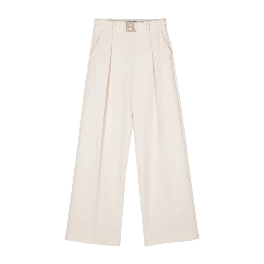 Blugirl Crème Wijde Broek Beige Dames