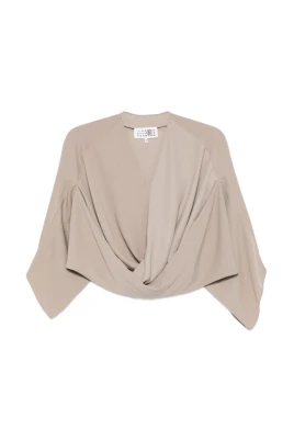 Draperad vriden topp