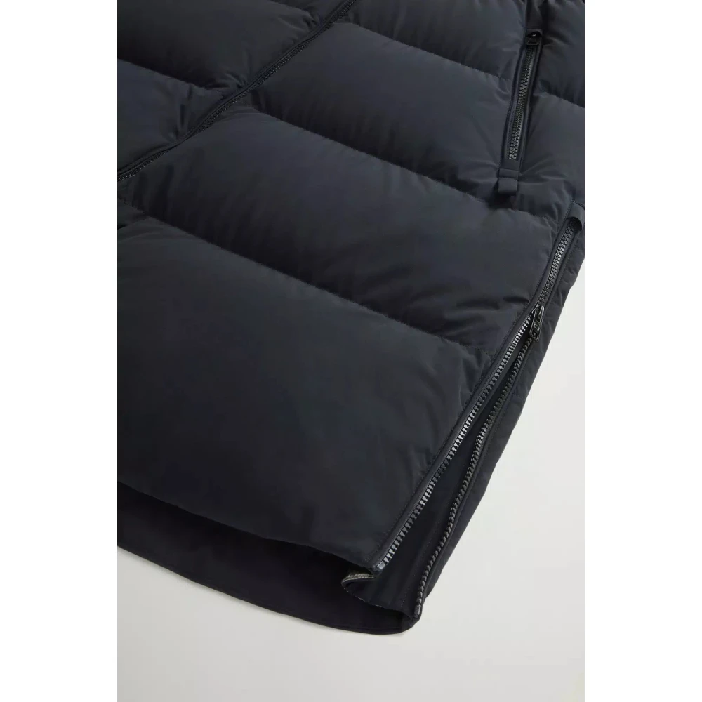 Woolrich Aurora Long Down Stretch Parka Black Dames