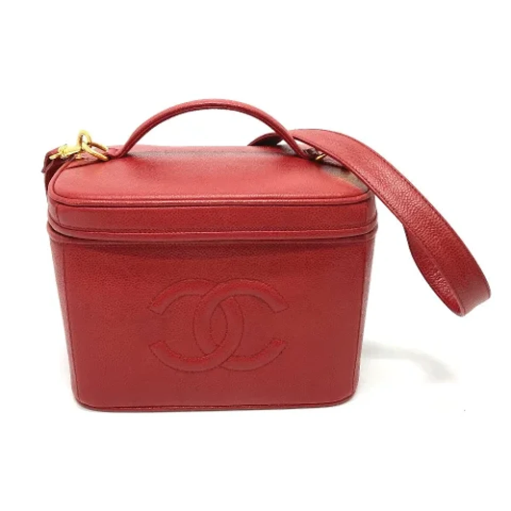 Chanel Vintage Pre-owned Leather chanel-bags Red Dames