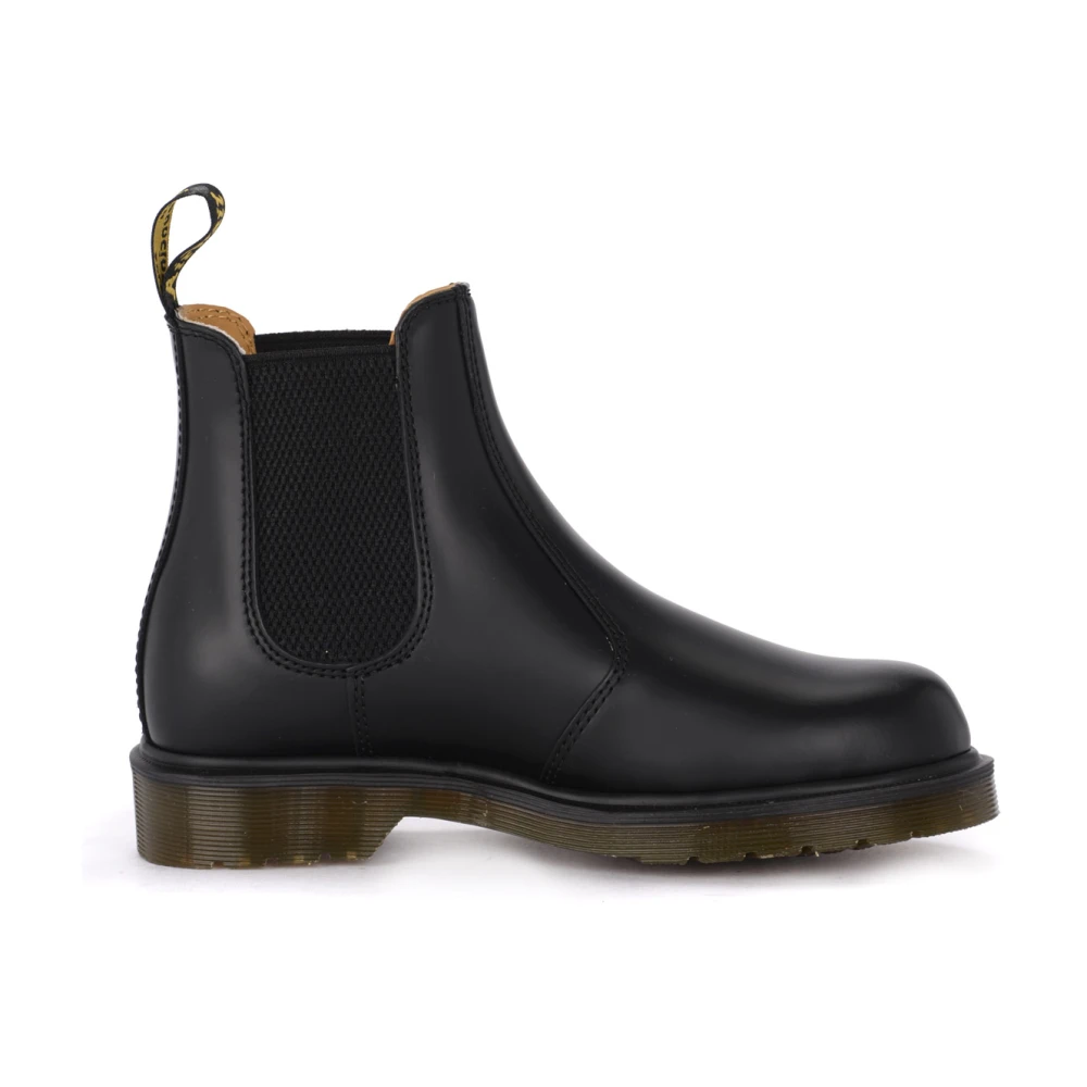 Stivaletti in Pelle Nera con Inserti Elastici | Dr. Martens | Donna ...