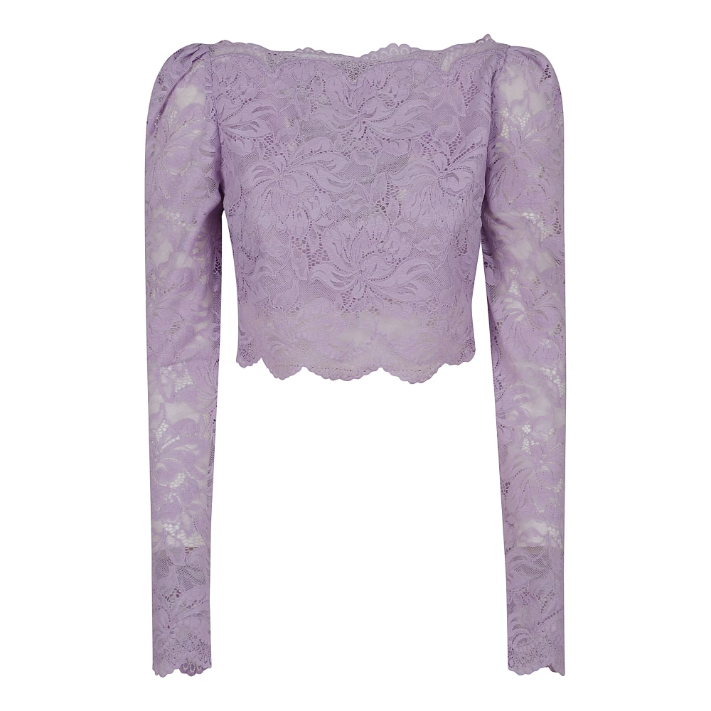 Paco Rabanne Lilla T-shirts & Polo's voor vrouwen Purple Dames