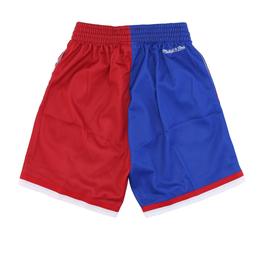 Mitchell & Ness NBA Big Face Basketball Shorts Blue Heren