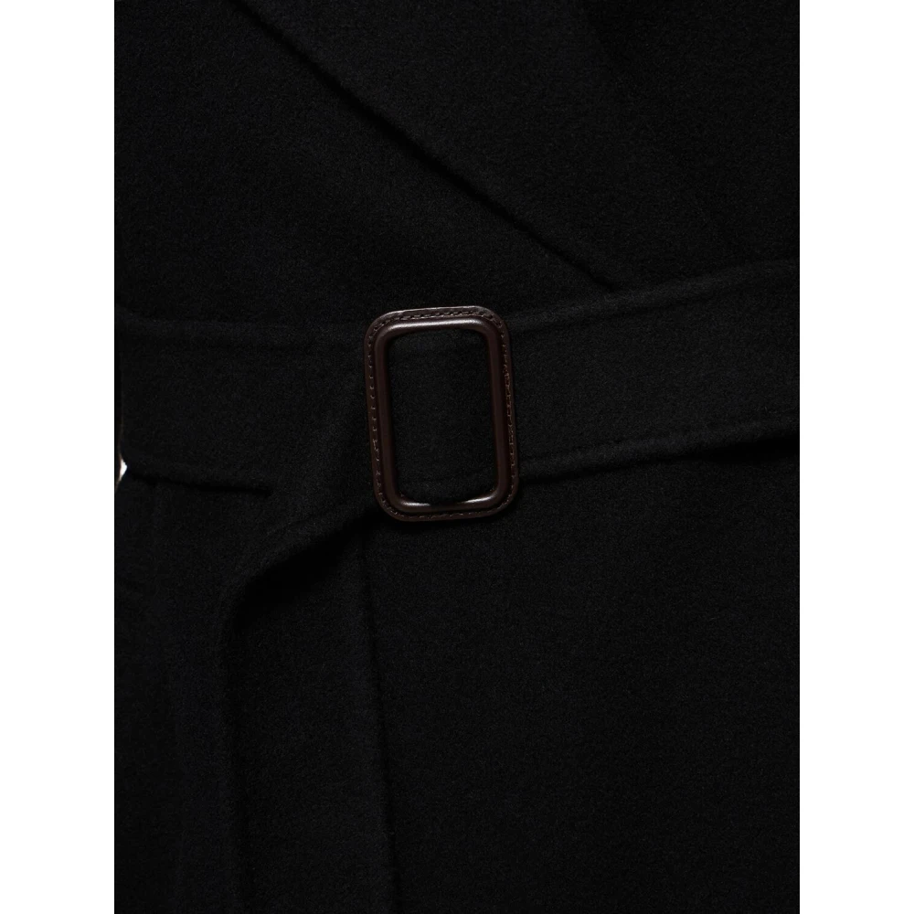 Max Mara Weekend Zwarte wollen wikkeljas Black Dames
