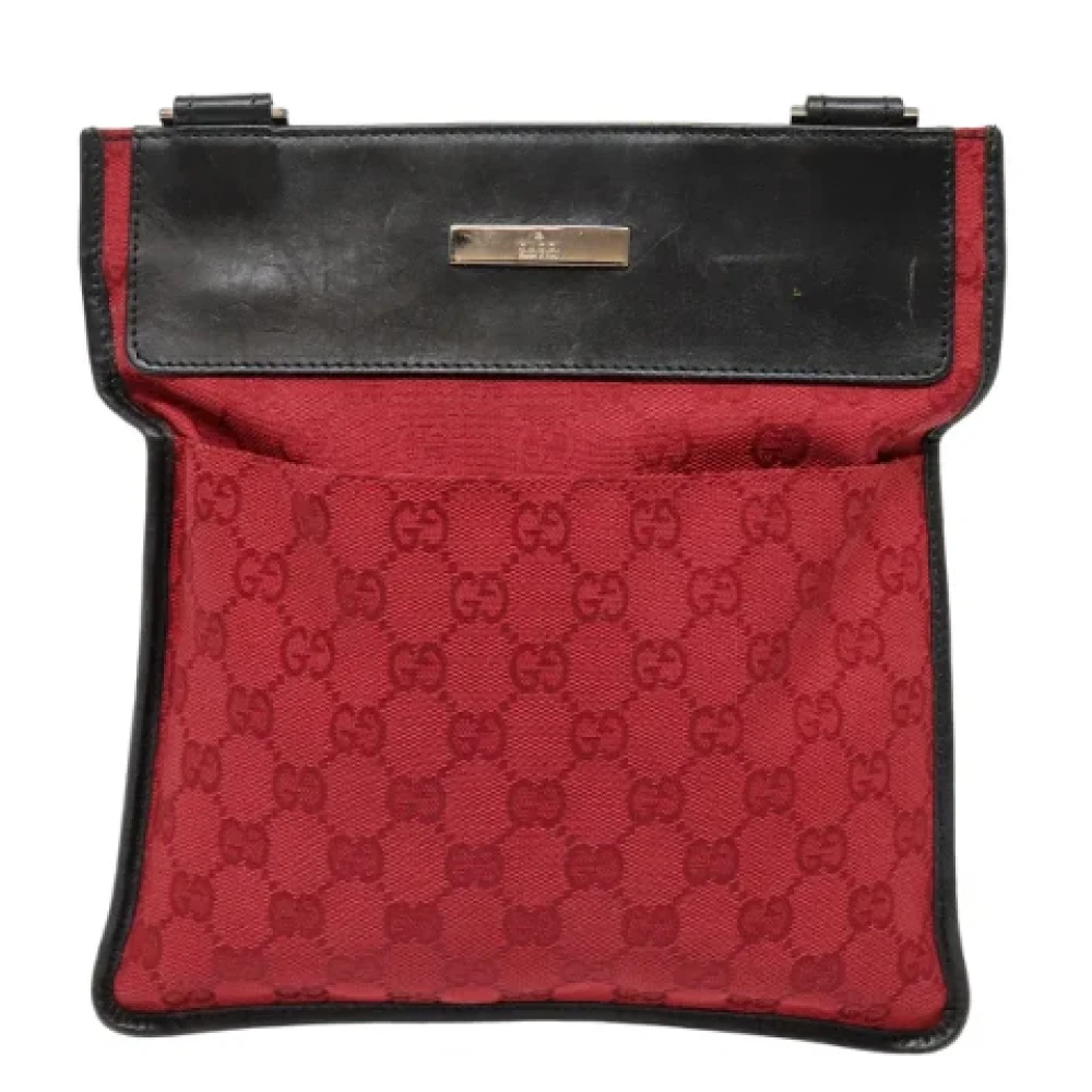 Gucci Vintage Pre-owned Canvas gucci-bags Red Dames