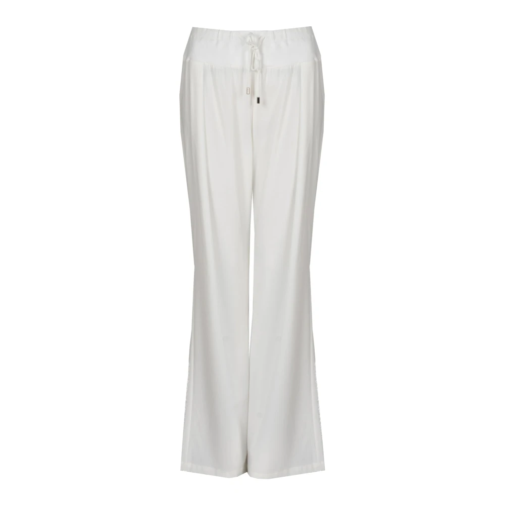 Liu Jo Elegante Hoge Taille Broek White Dames