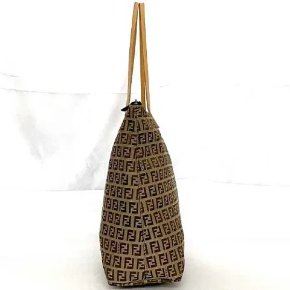Fendi Vintage Pre-owned Fabric fendi-bags Beige Dames