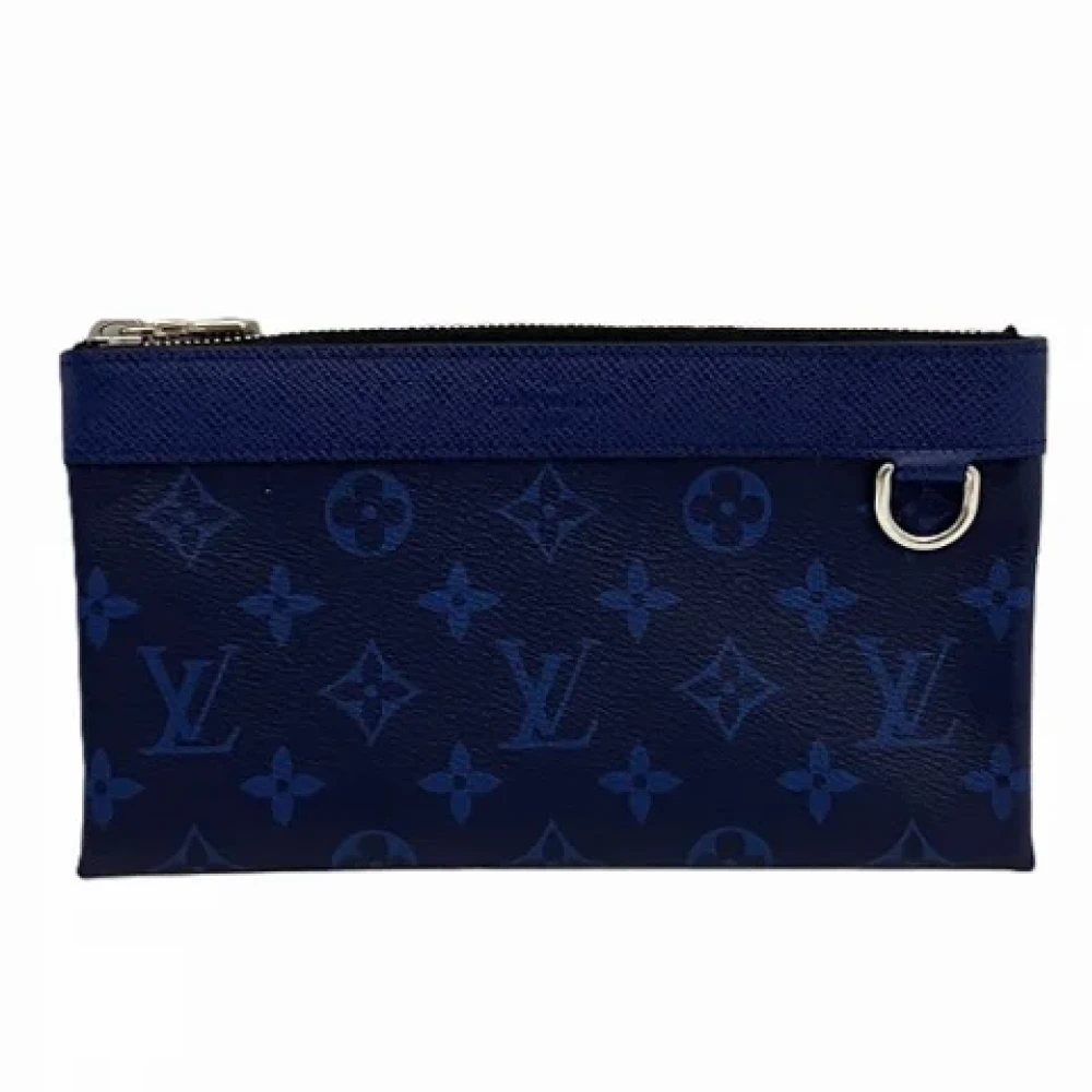 Louis Vuitton Vintage Pre-owned Leather pouches Blue Dames