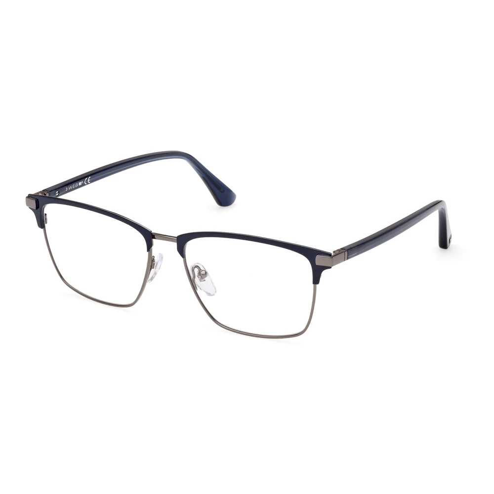 WEB Eyewear Shiny Blue Sunglasses Frames Blue Heren
