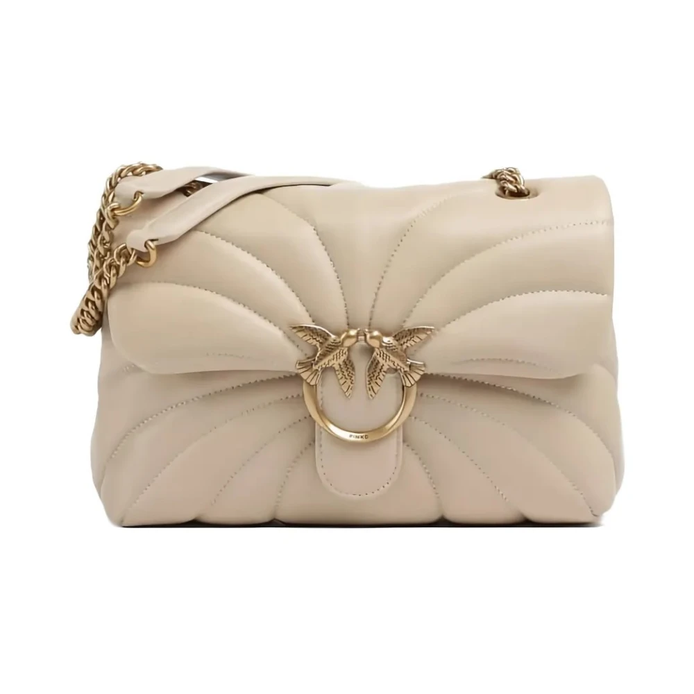 Pinko Donna Beige - Love Puff Classic Shoulder Bag - Bags - One Size