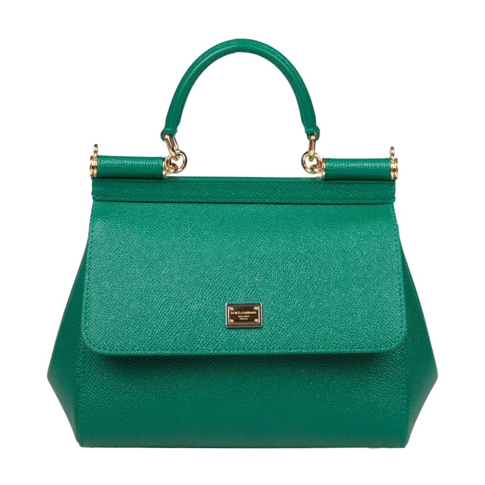 Dolce & Gabbana , Handbags, Female, Green, One Size, Sicily Medium Bag