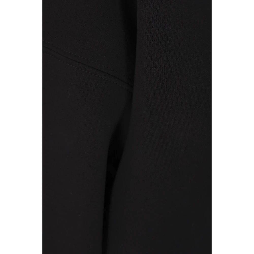 Max Mara Zwarte hoodie met logo jacquard Black Dames