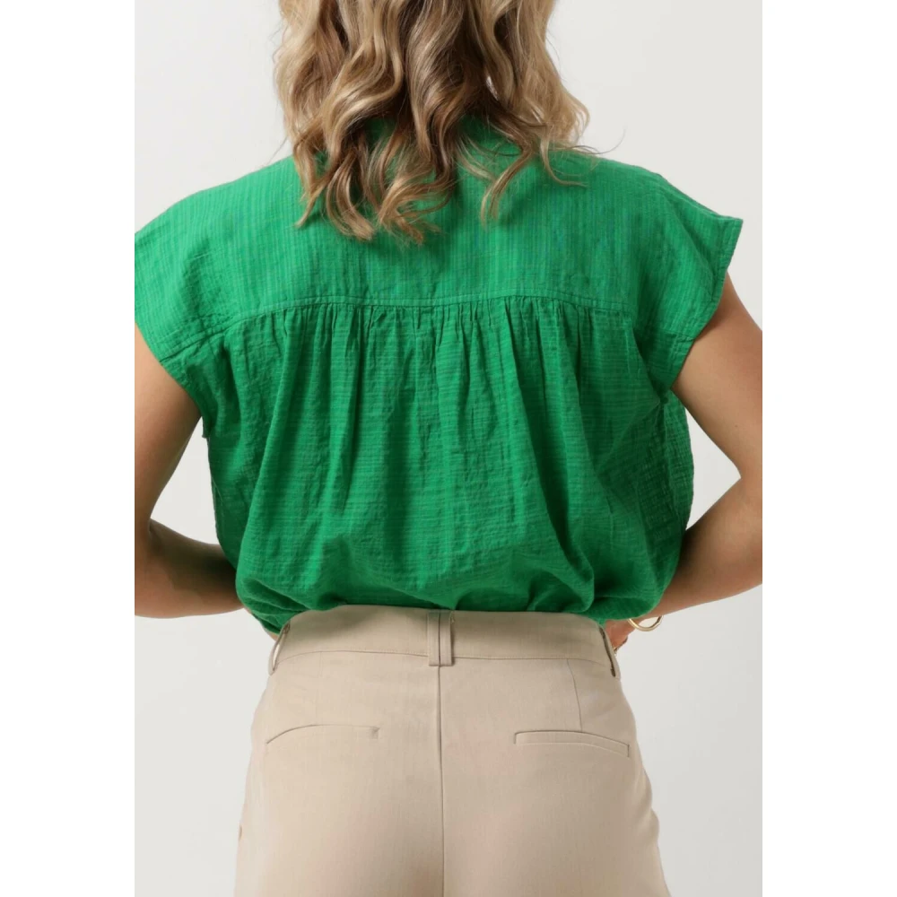 Stella Forest Groene Mouwloze Blouse Green Dames