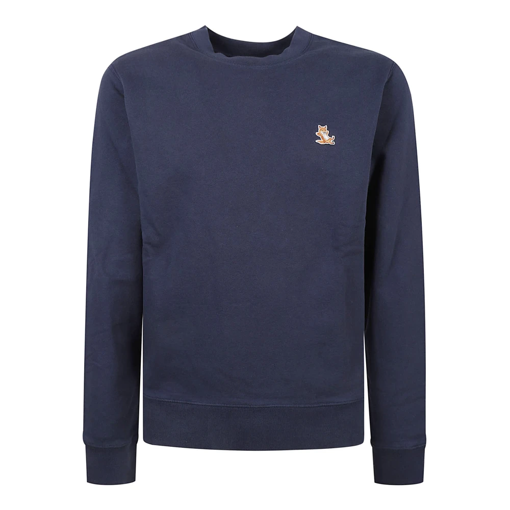 Maison Kitsuné Chillax Patch Sweatshirt Blue Heren