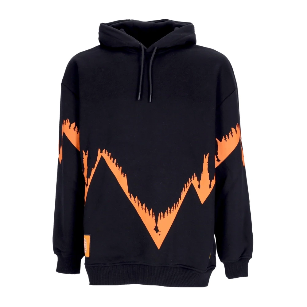 Dolly Noire Milano Heren Oversized Hoodie Zwart Rood Black Heren