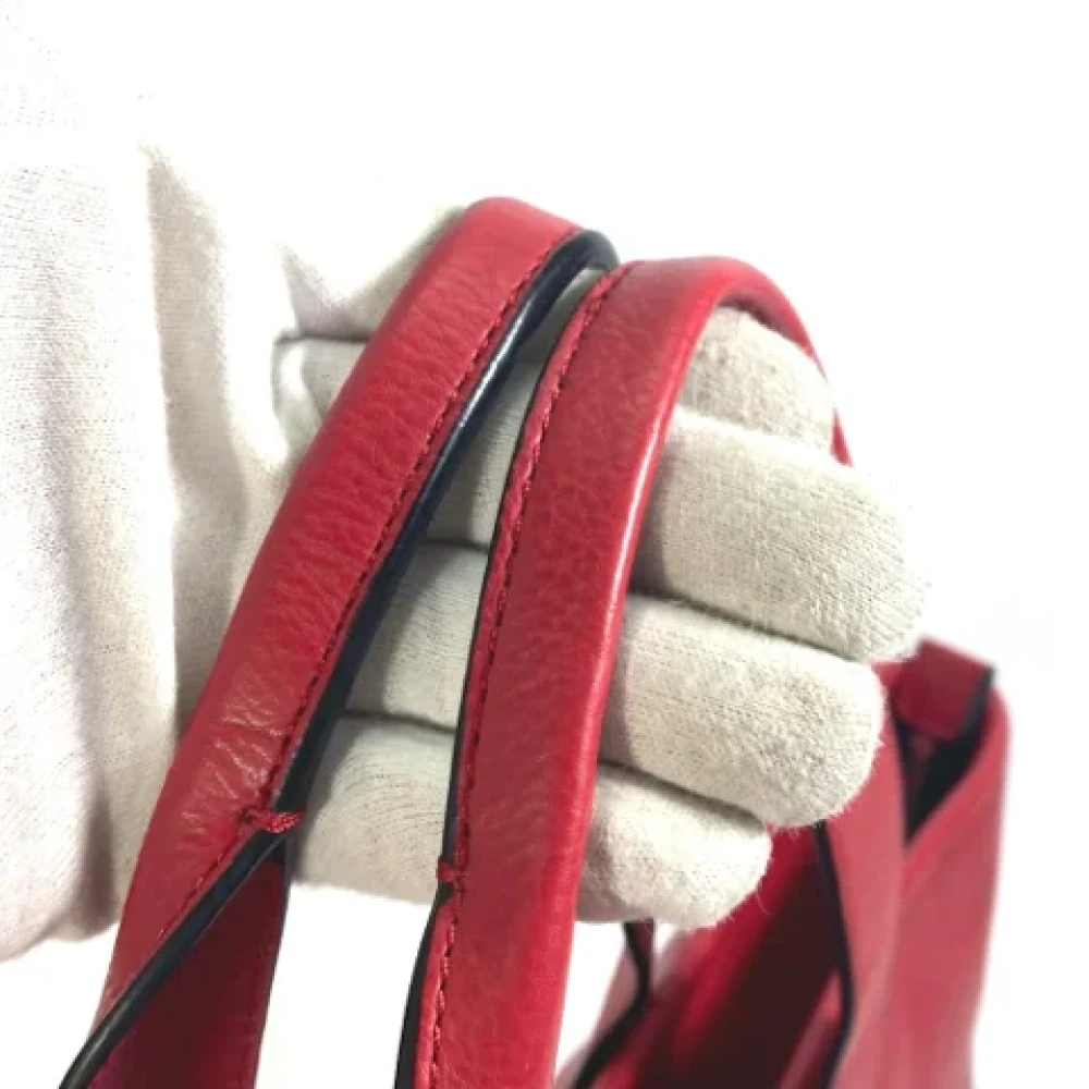 Coach Pre-owned Leather handbags Red Dames