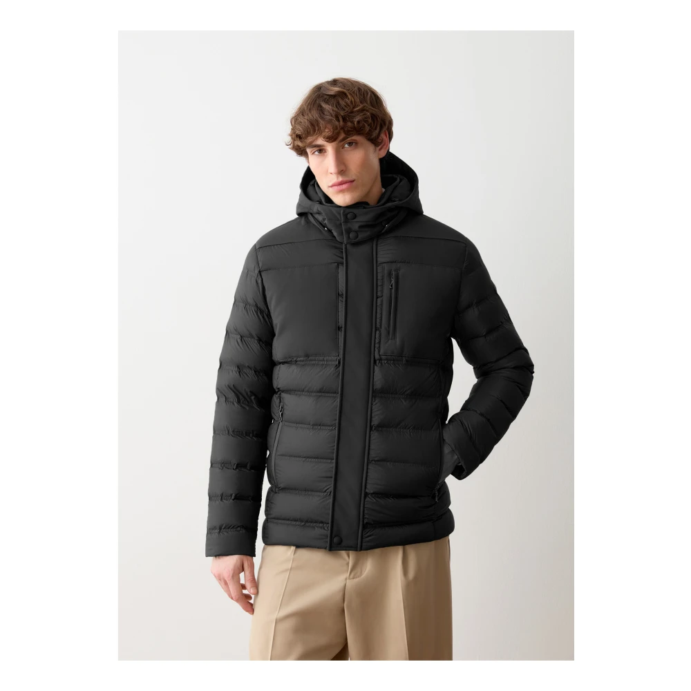 Colmar Zwarte Winterjas met Afneembare Capuchon Black Heren