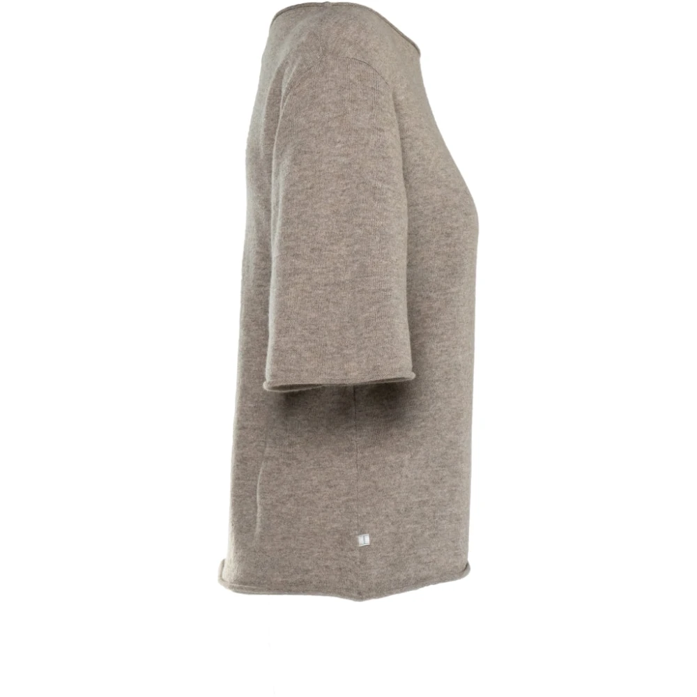 Hést Selma Kortemouw Sweater Beige Dames