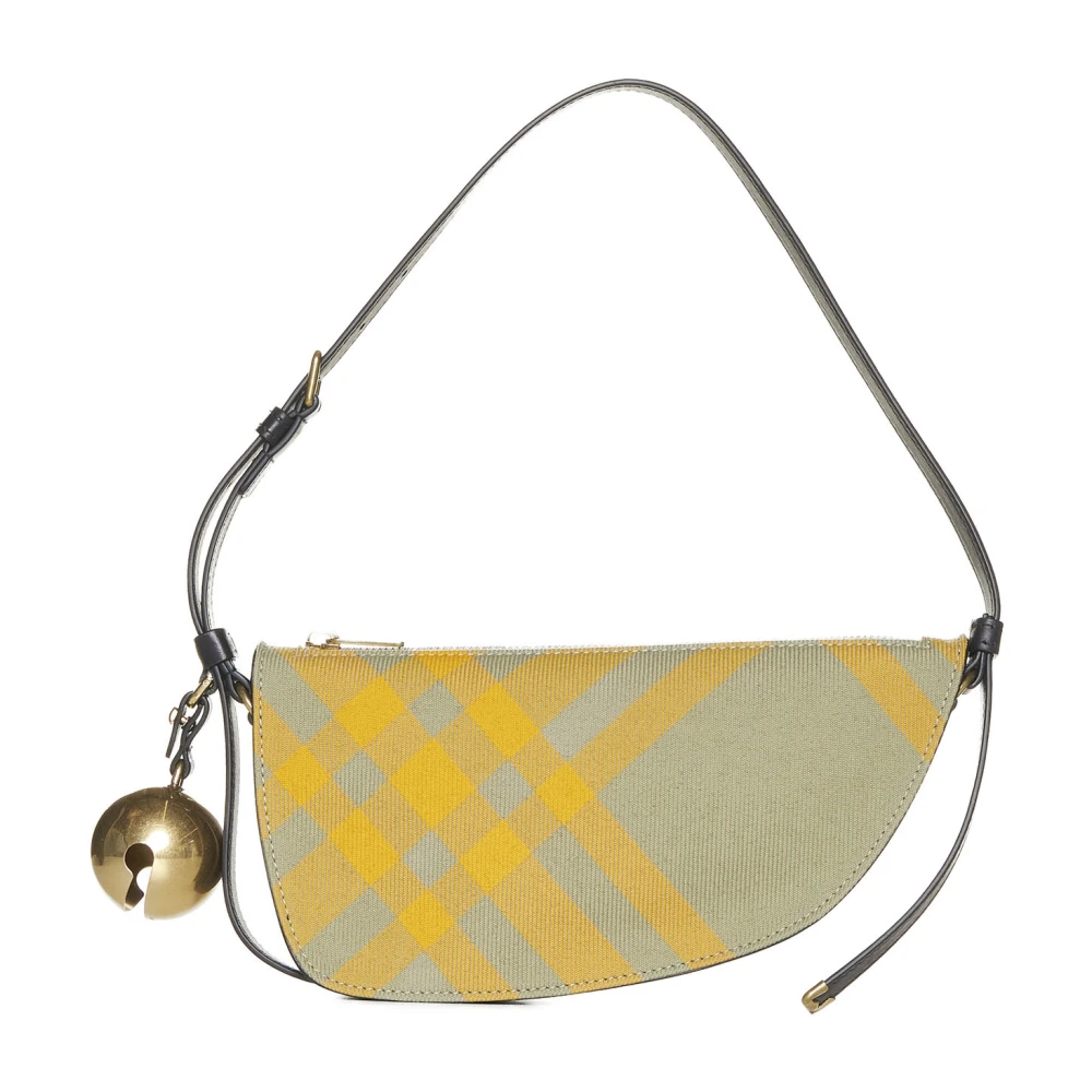 Burberry Women's Sling Shield Check-Pattern Shoulder Bag