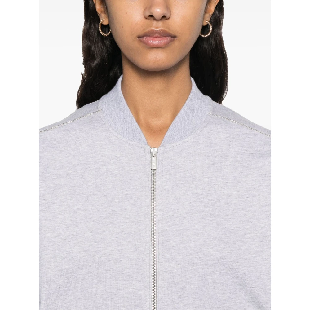 PESERICO Grijze Sweater Dameskleding Gray Dames