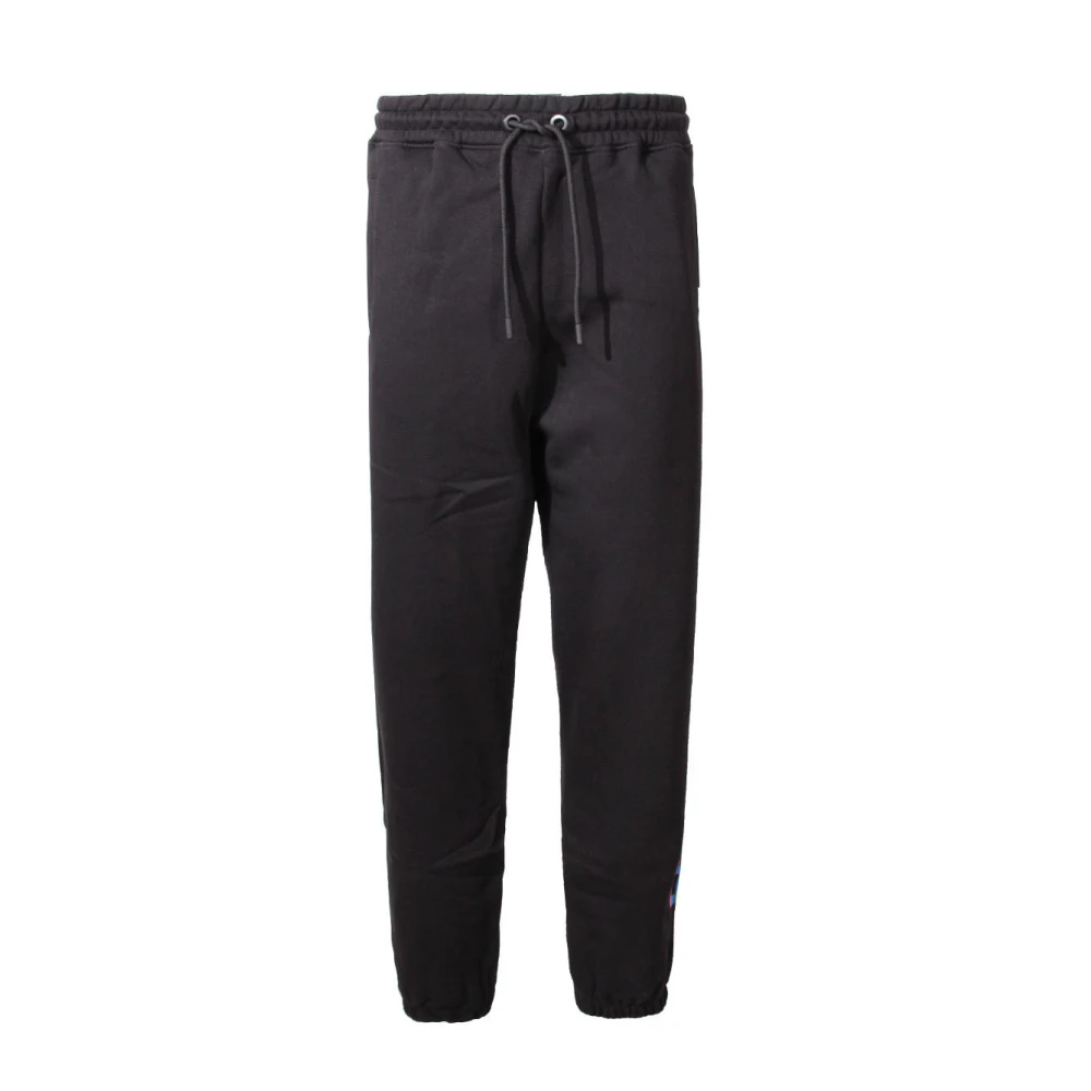 Sprayground Zwarte Katoenen Broek met Logoprint Black Heren