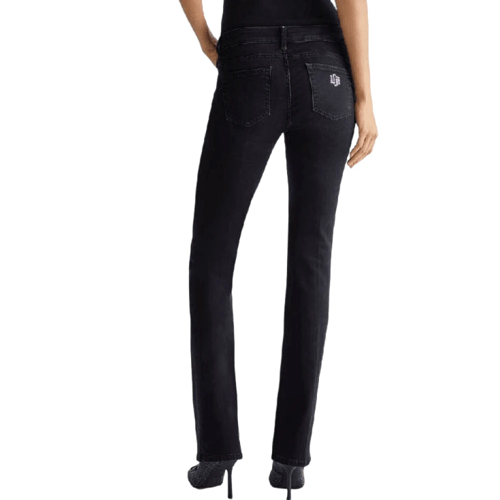 Liu Jo Denim Bottom Up Slim Fit Jeans Black Dames