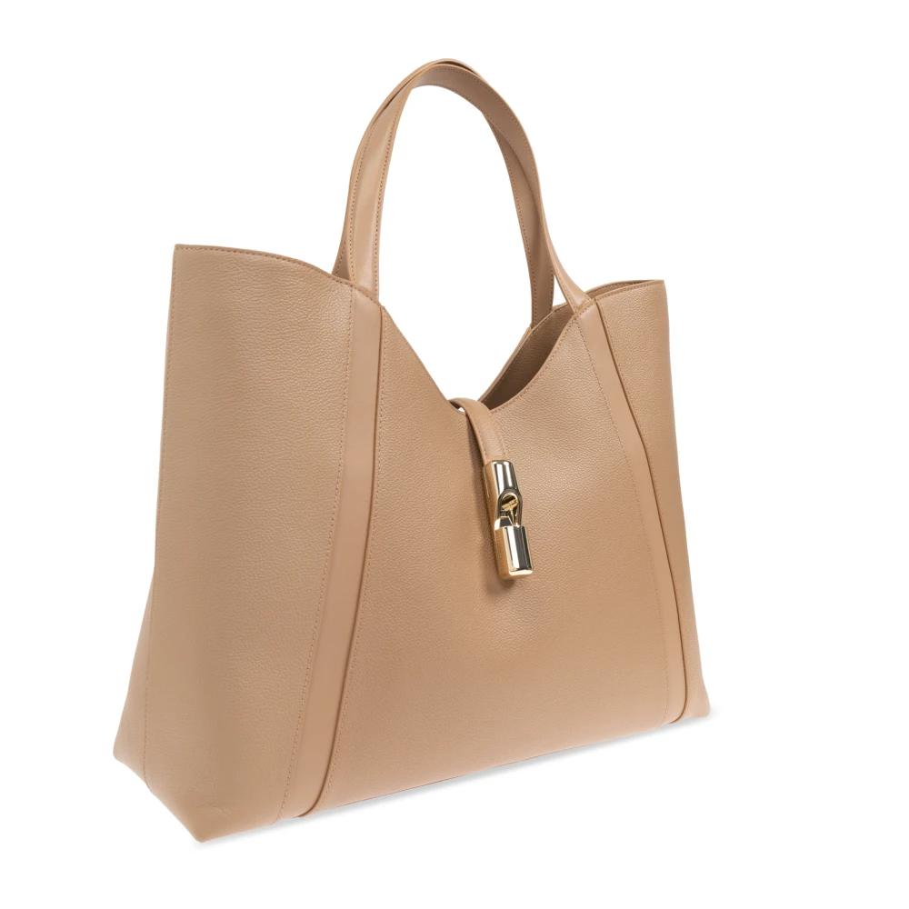 Furla Tas Goccia XL Beige Dames