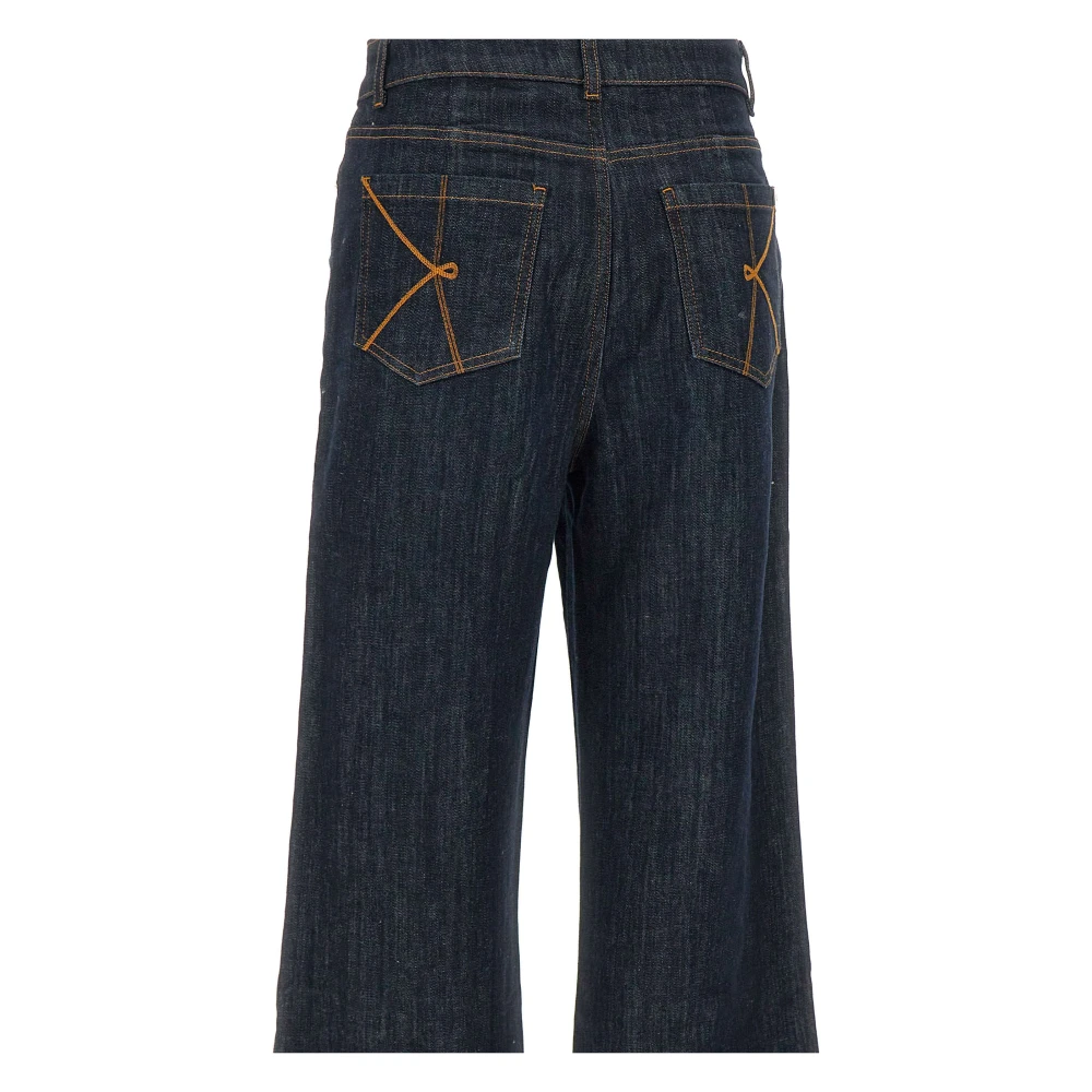 Kaos Donkerblauwe Stretch Denim Jeans Blue Dames