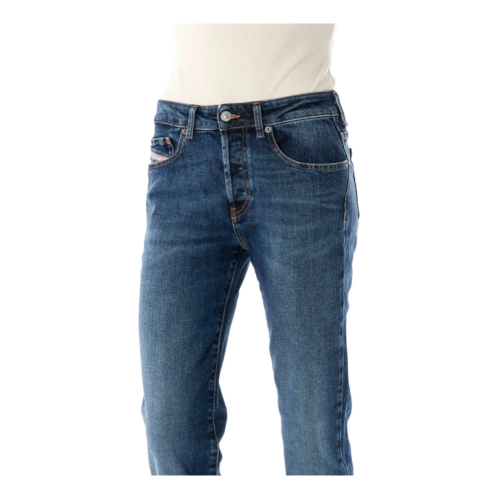 Diesel Klassieke Straight Fit Denim Jeans Blue Dames