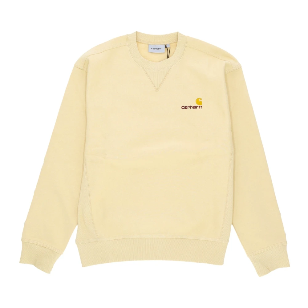 Carhartt WIP Amerikaans Script Sweatshirt Beige Heren