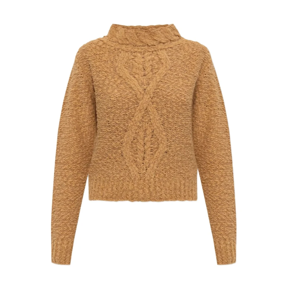 Isabel Marant Women's Beige Silk & Nylon Sweater