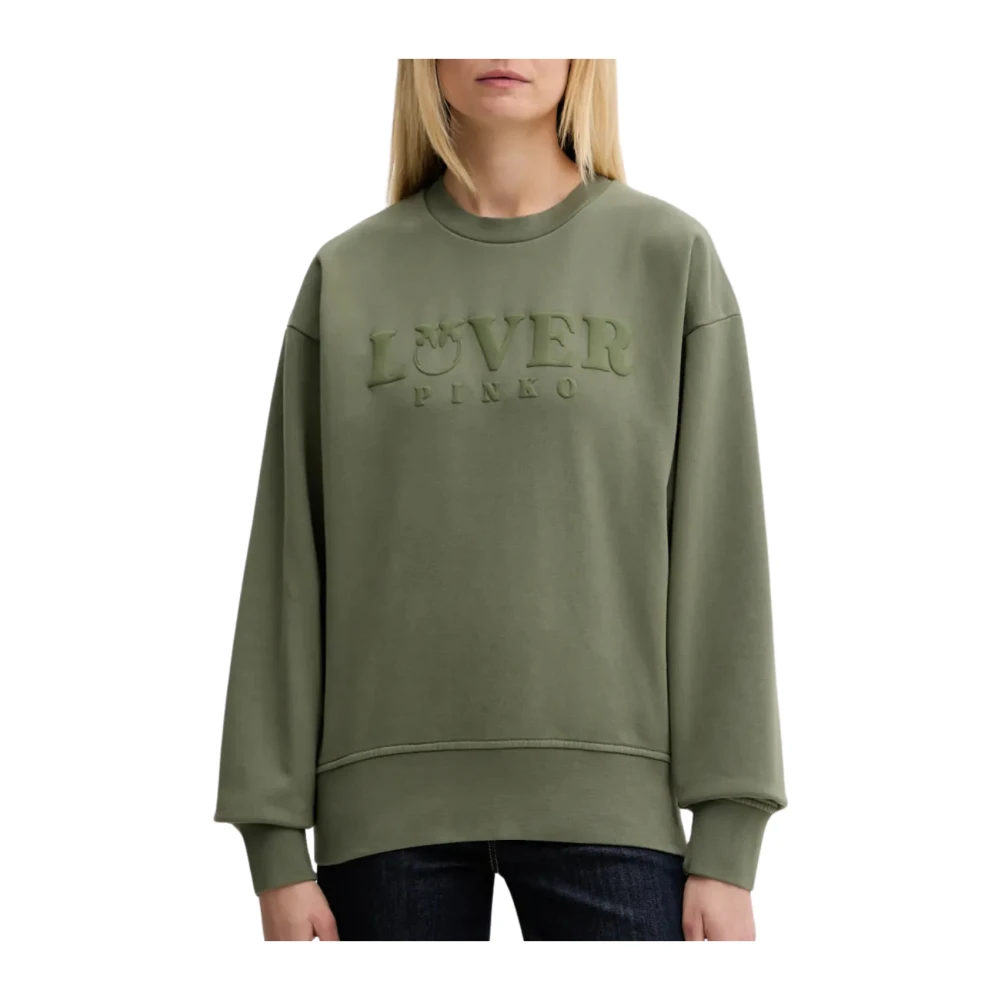 Pinko Women's Green Punto Maglia