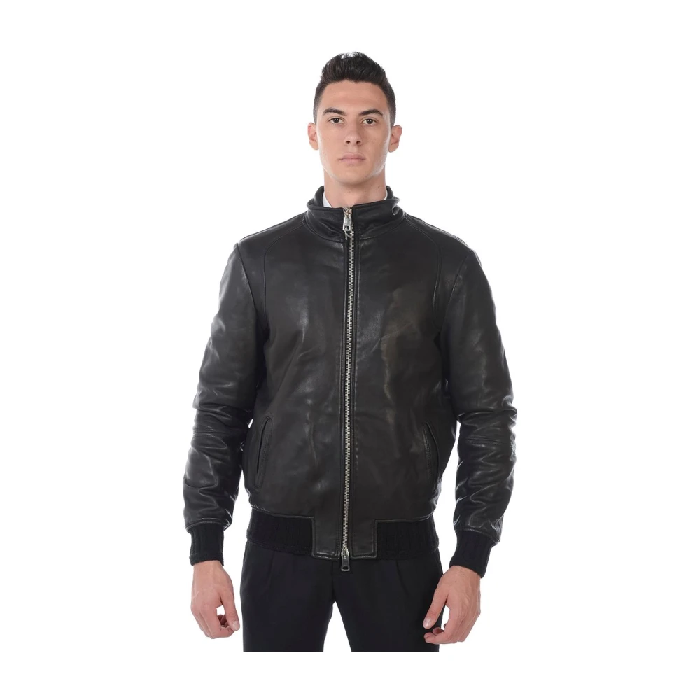 Jackets > Leather Jackets - - Daniele Alessandrini - Modalova