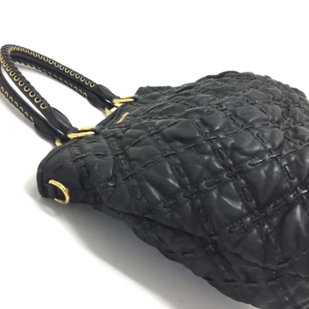 Miu Pre-owned Fabric handbags Black Dames