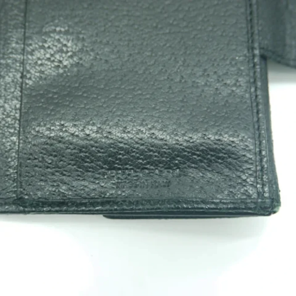 Bvlgari Vintage Pre-owned Leather wallets Green Dames
