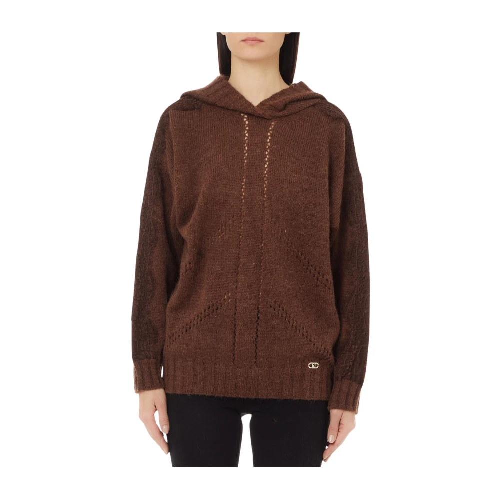 Liu Jo Bruine Hoodie voor Vrouwen Brown Dames