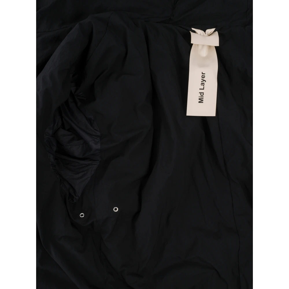 Ten C Zwarte Parka Mid Layer Jas Black Heren