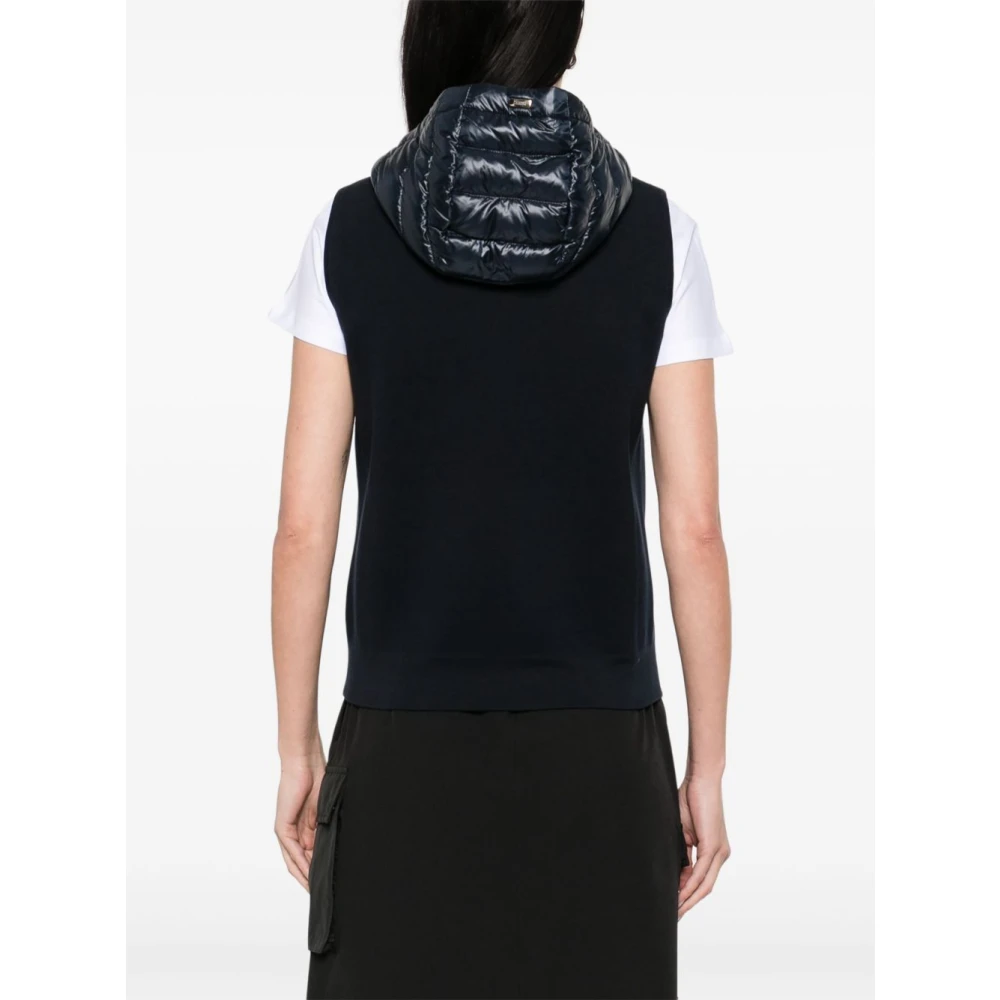 Herno Blauw Gebreid Jasje Blue Dames