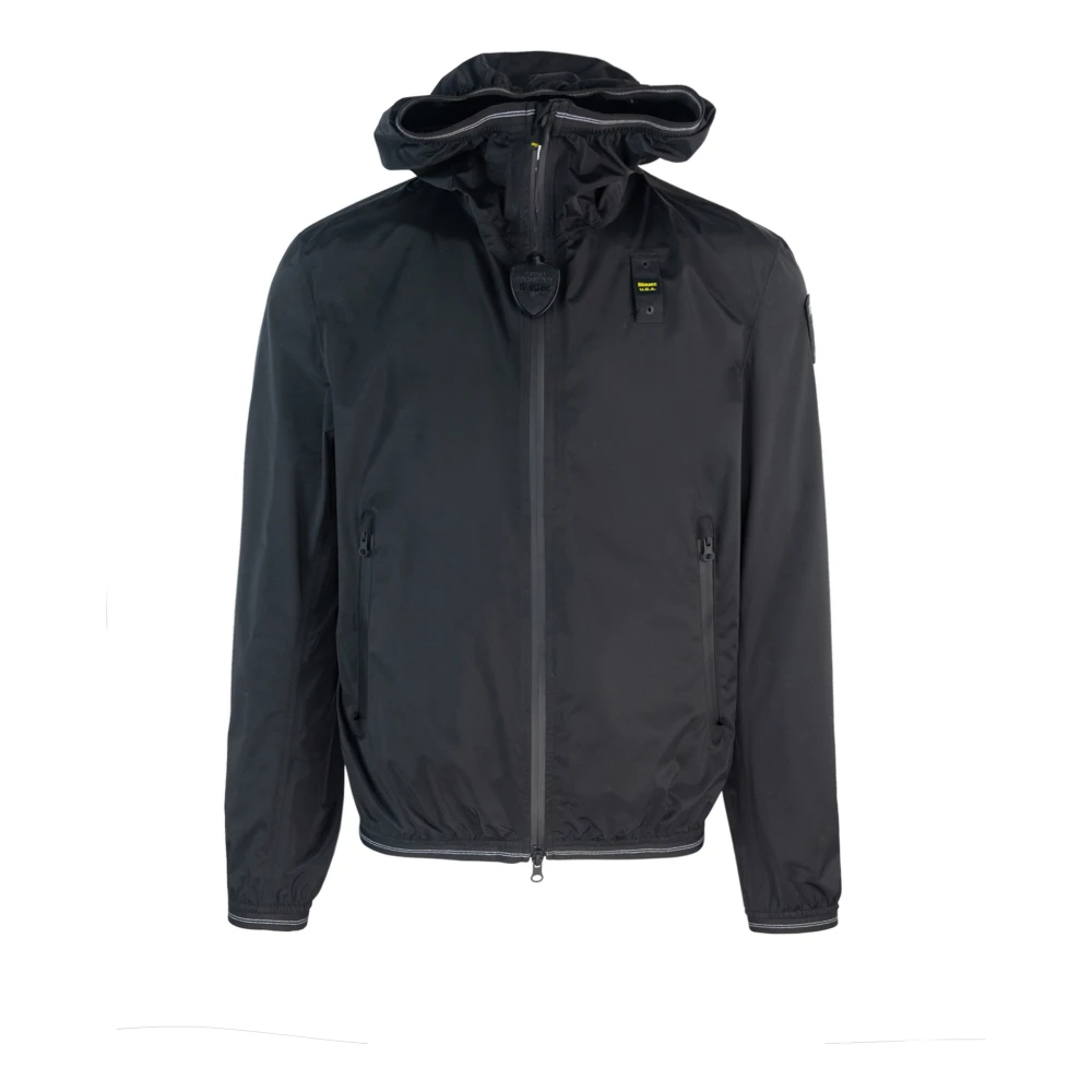 Blauer Men's Black Farrin Zip-Up Hooded Jacket
