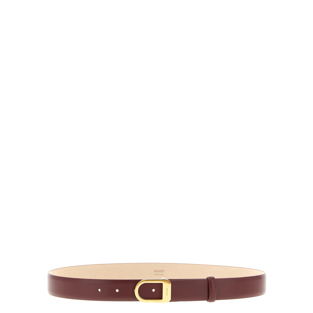 Khaite Red Saddle Belt - Female - Belts - 90 Cm - Accessories