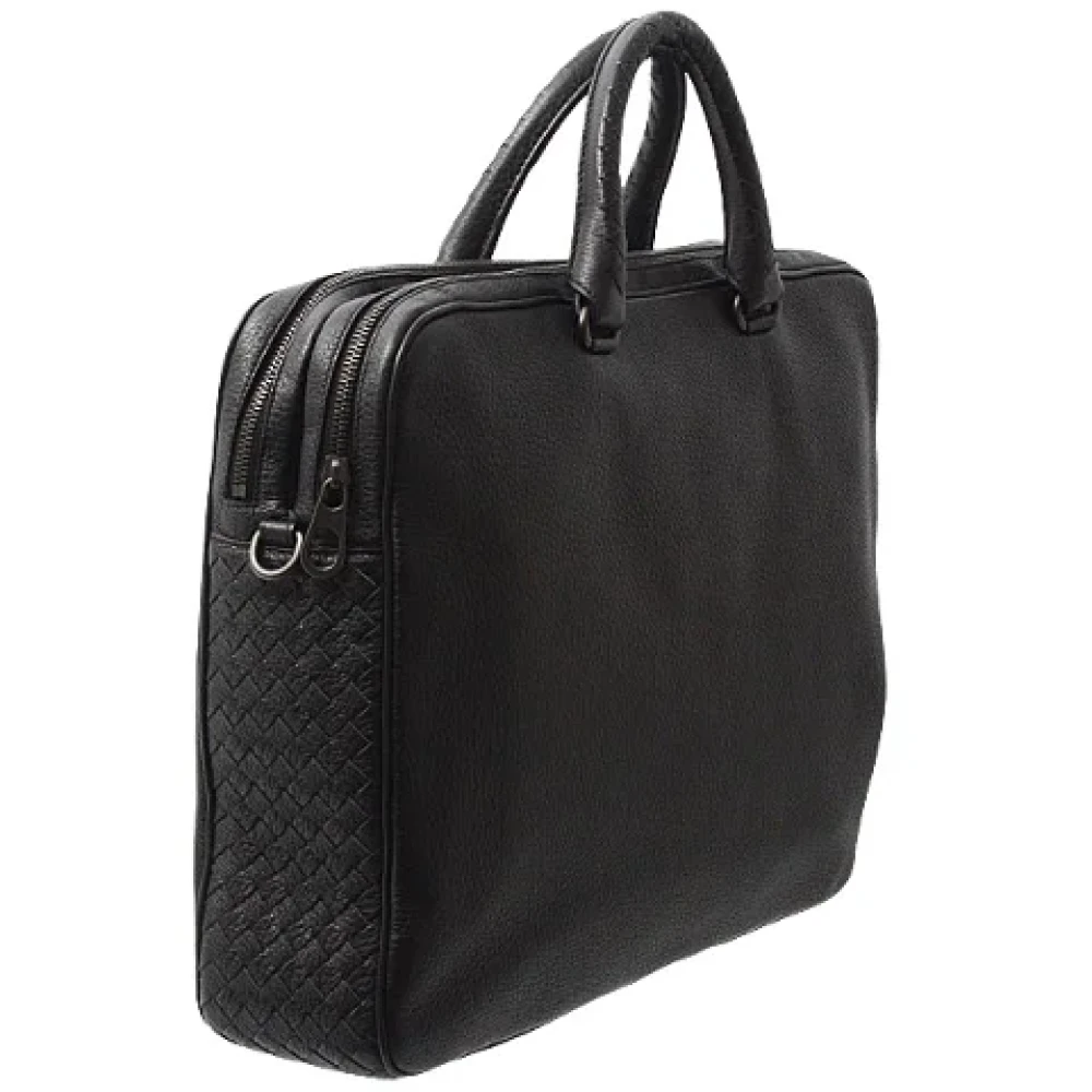 Bottega Veneta Vintage Pre-owned Leather shoulder-bags Black Heren