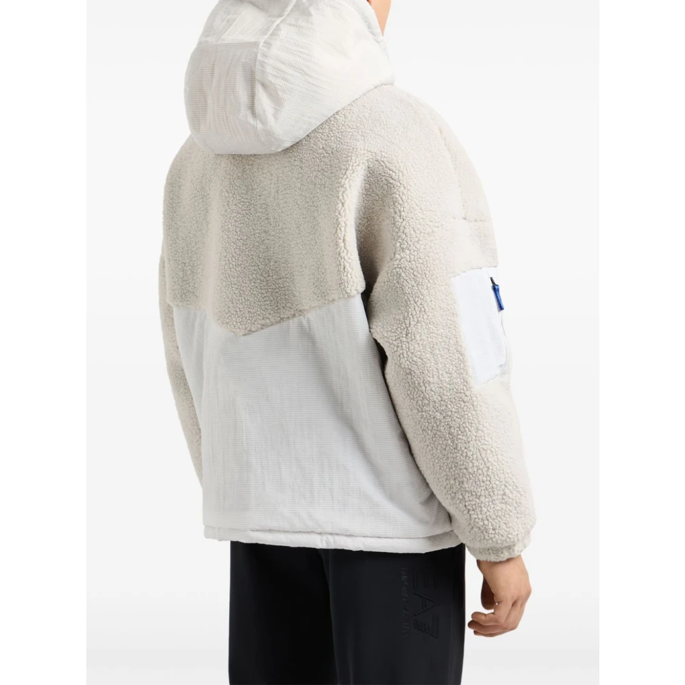 Emporio Armani EA7 Grijze Fleece Rits Hoodie Jas Gray Heren
