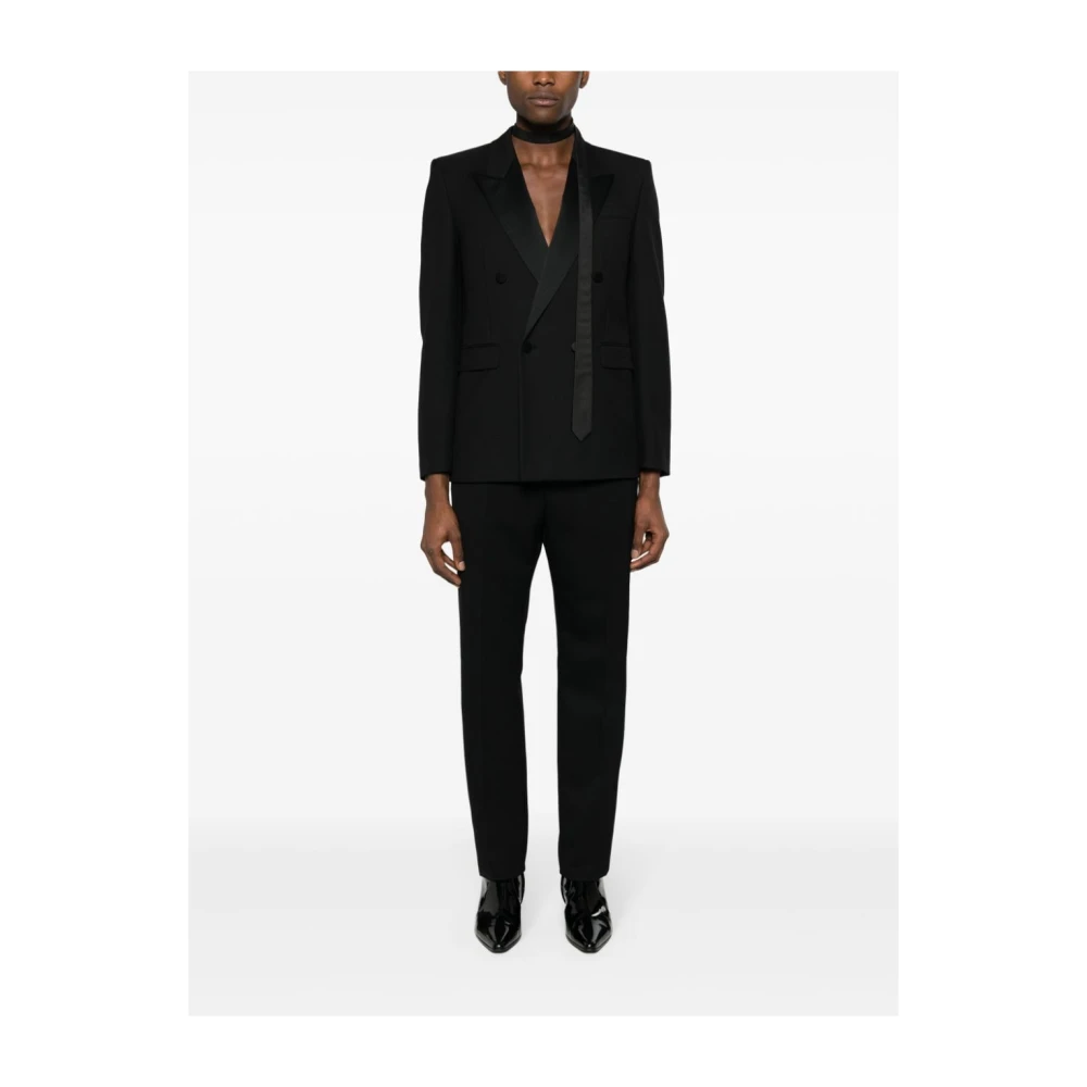 Saint Laurent Suit Trousers Black Heren