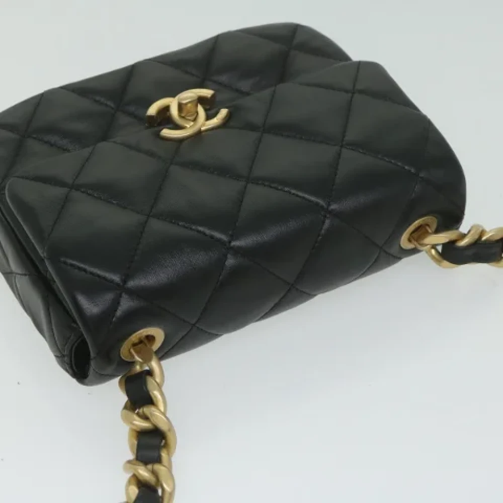 Chanel Vintage Pre-owned Leather chanel-bags Black Dames