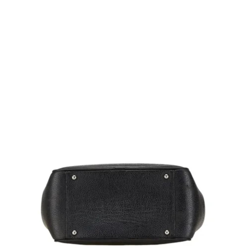 Burberry Vintage Pre-owned Leather handbags Black Dames