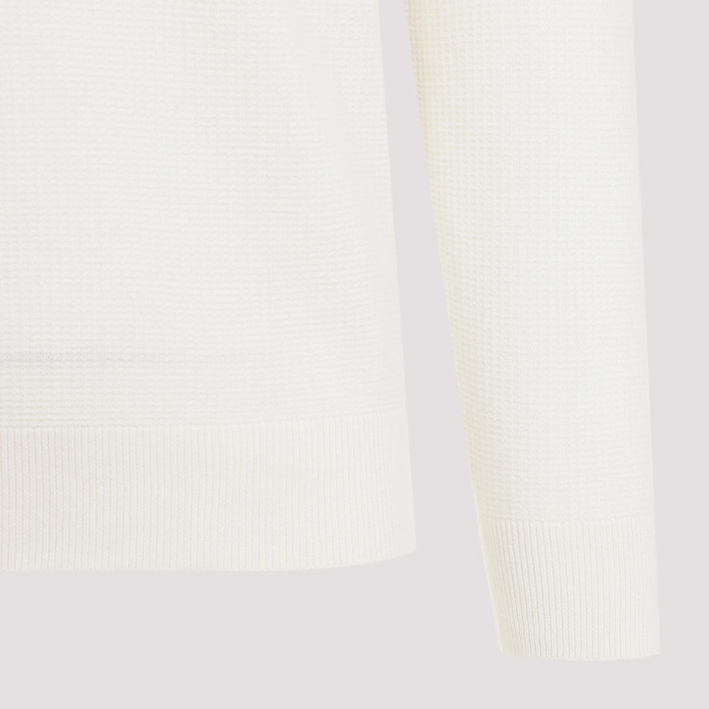 BRUNELLO CUCINELLI Cashmere Knit Polo Shirt Beige Heren