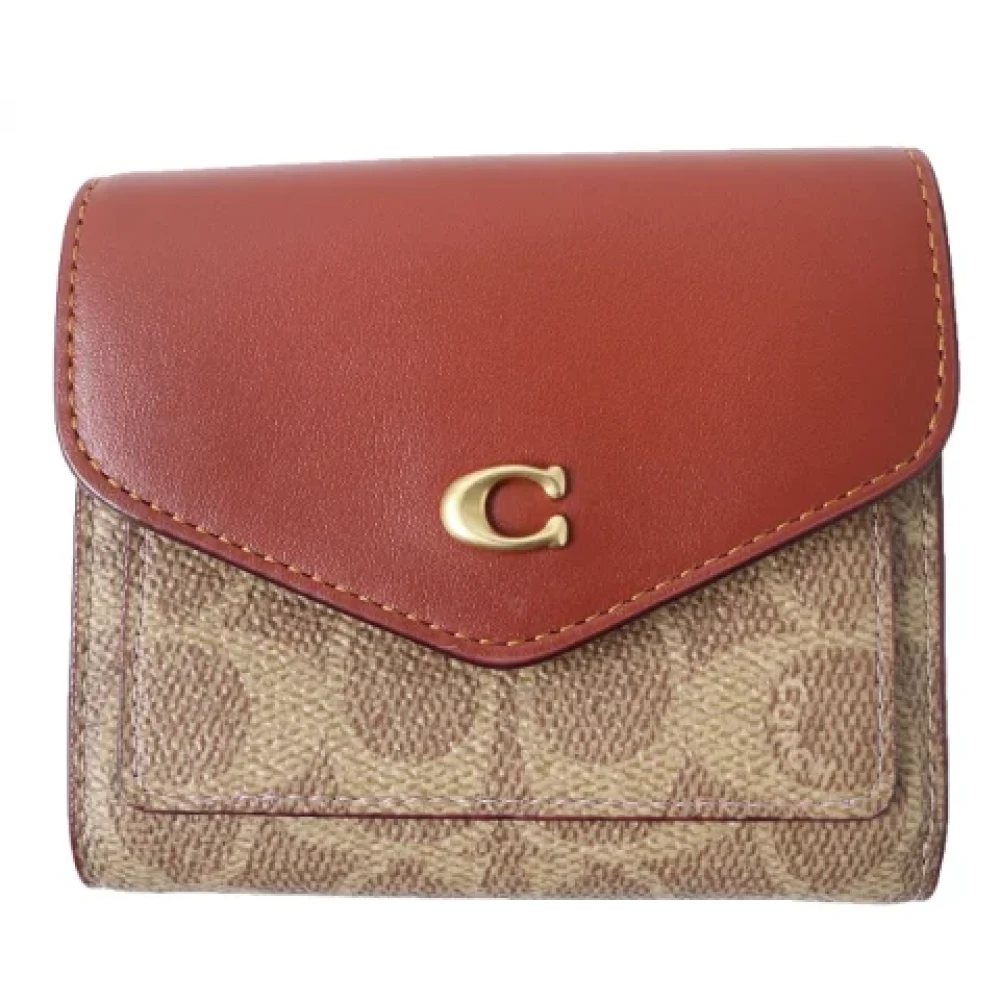 Coach Pre-owned Canvas wallets Brown Dames