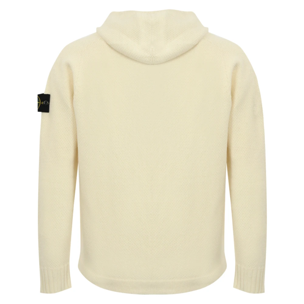 Stone Island Beige Rits Hoodie Cardigan Sweater Beige Heren